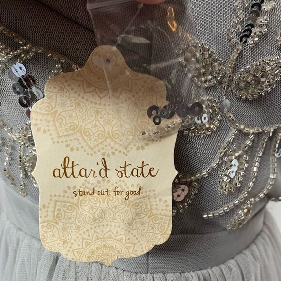 Altar’d State Lola Sequin Tulle Dress Extra Small NWT - Picture 6 of 13